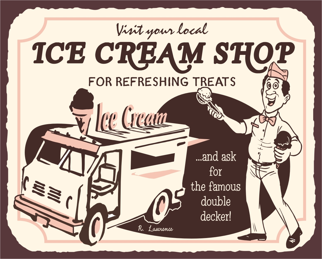 Ice cream man перевод. Vintage poster Ice Cream. Ice Cream man Garage.